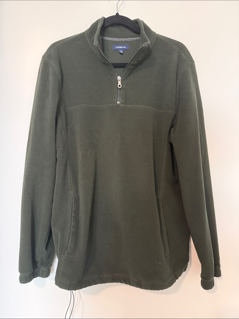 croft & barrow Olive Green Half-Zip Fleece Pullover